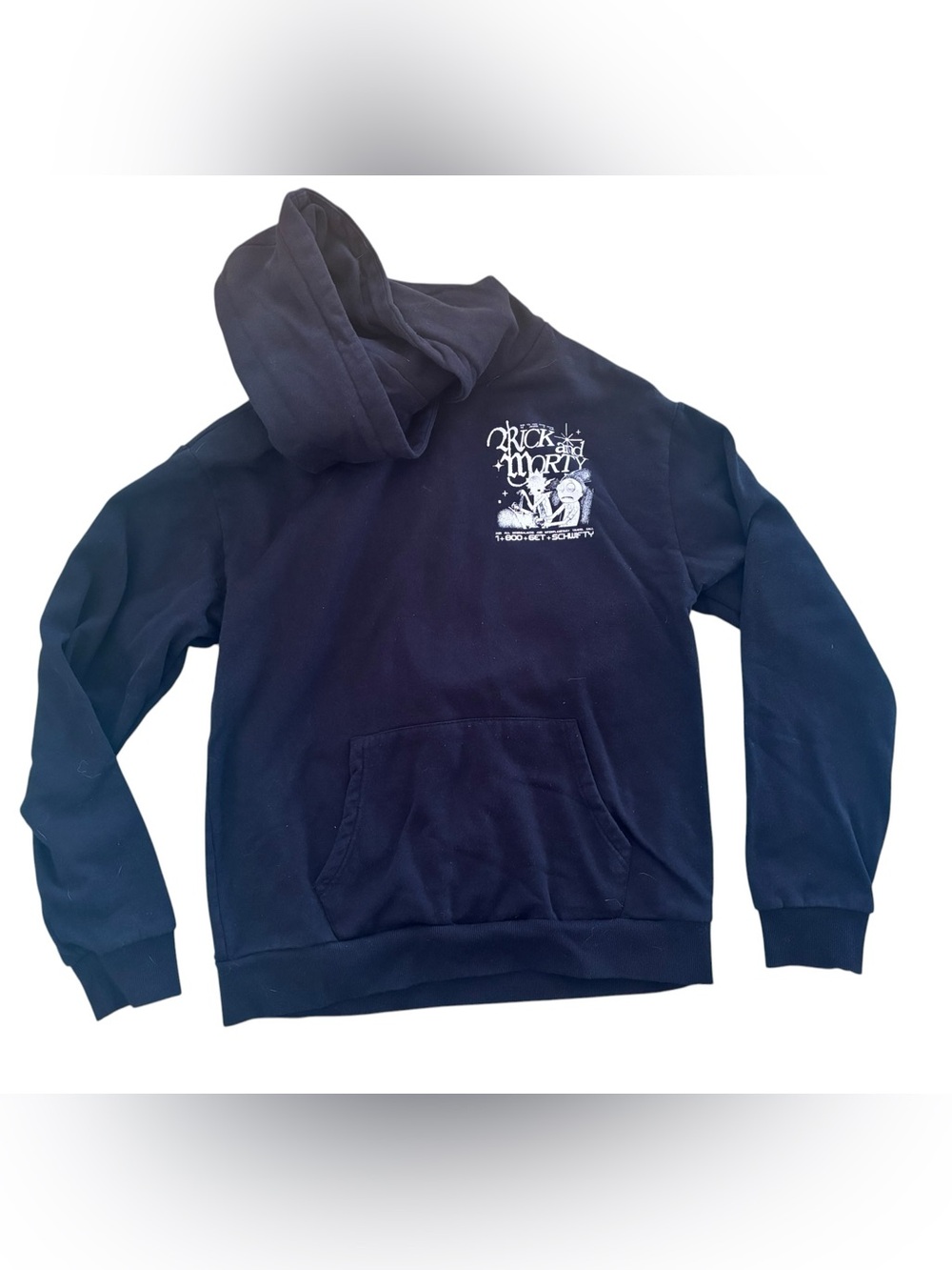Rick and Morty Black Graphic Hoodie